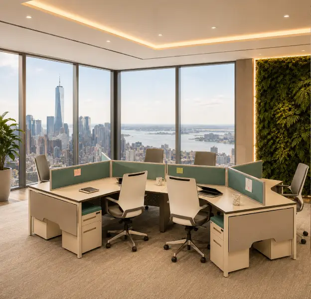 Comfortable office desks, workstations, and storage solutions