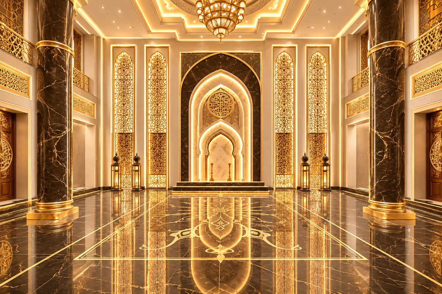Luxury Mosque Interior